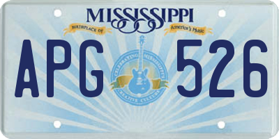 MS license plate APG526
