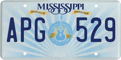 MS license plate APG529