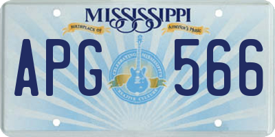 MS license plate APG566
