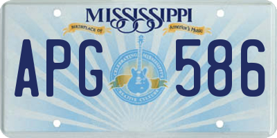 MS license plate APG586