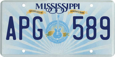 MS license plate APG589