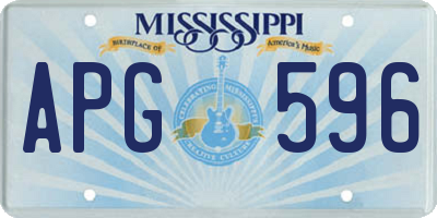 MS license plate APG596