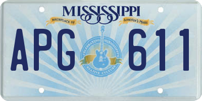 MS license plate APG611