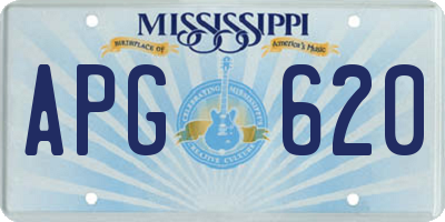 MS license plate APG620