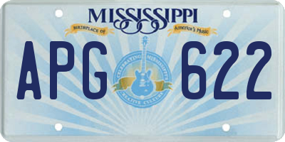 MS license plate APG622