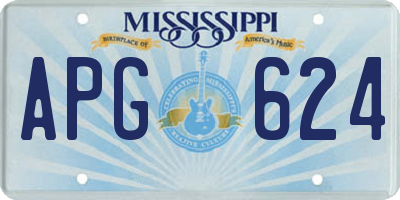 MS license plate APG624