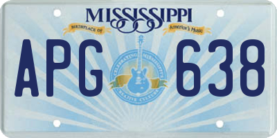 MS license plate APG638
