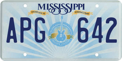 MS license plate APG642