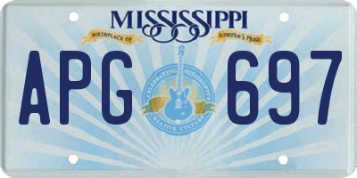 MS license plate APG697