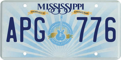 MS license plate APG776