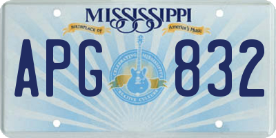 MS license plate APG832