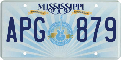 MS license plate APG879