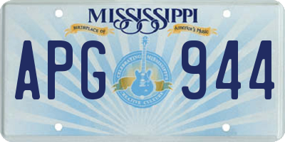 MS license plate APG944