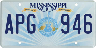 MS license plate APG946
