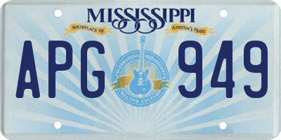 MS license plate APG949