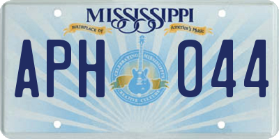 MS license plate APH044
