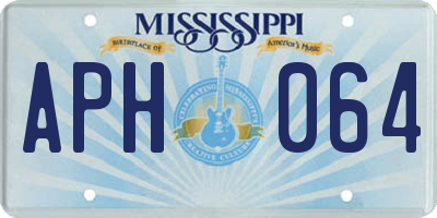 MS license plate APH064