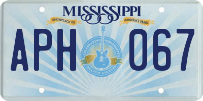 MS license plate APH067