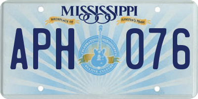 MS license plate APH076