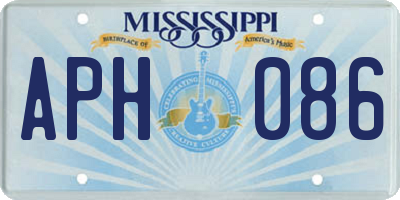 MS license plate APH086