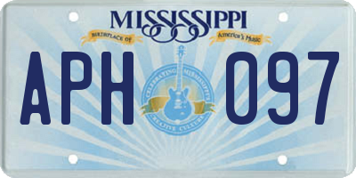 MS license plate APH097