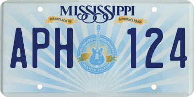 MS license plate APH124