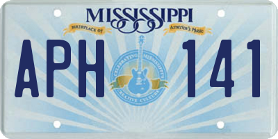 MS license plate APH141