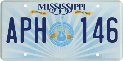MS license plate APH146