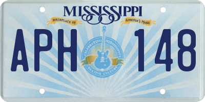MS license plate APH148