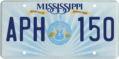 MS license plate APH150