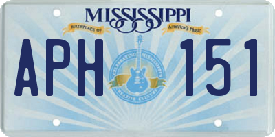 MS license plate APH151