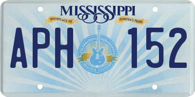 MS license plate APH152