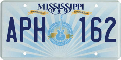 MS license plate APH162