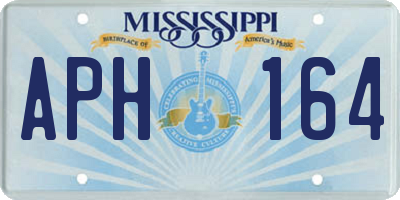 MS license plate APH164