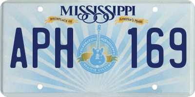 MS license plate APH169