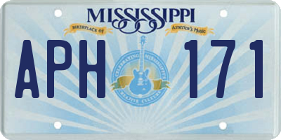 MS license plate APH171