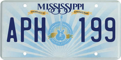 MS license plate APH199