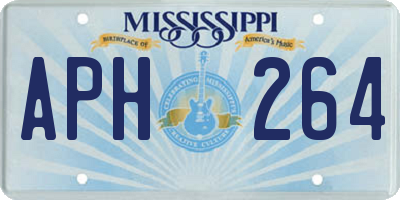 MS license plate APH264