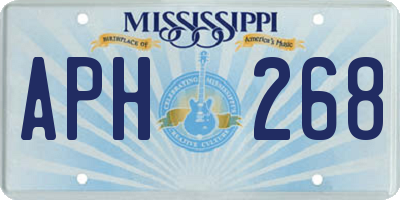MS license plate APH268