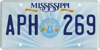 MS license plate APH269