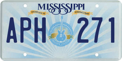MS license plate APH271
