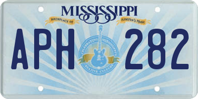 MS license plate APH282