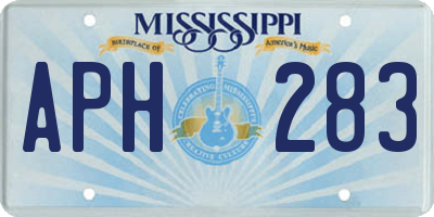 MS license plate APH283