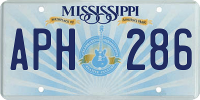 MS license plate APH286