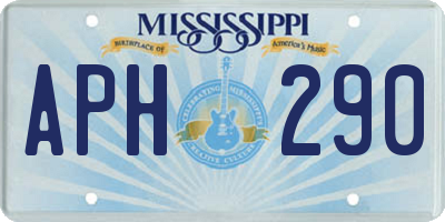 MS license plate APH290