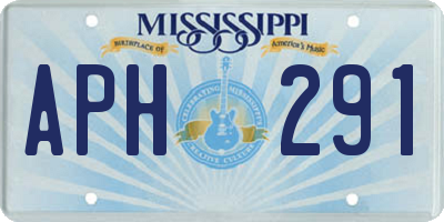 MS license plate APH291