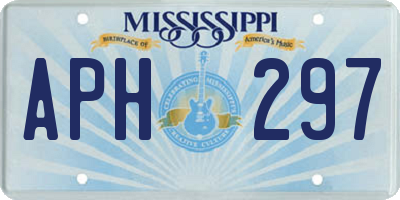 MS license plate APH297