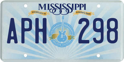 MS license plate APH298