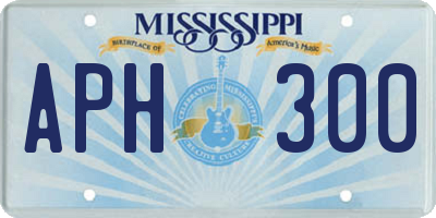 MS license plate APH300
