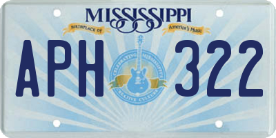 MS license plate APH322